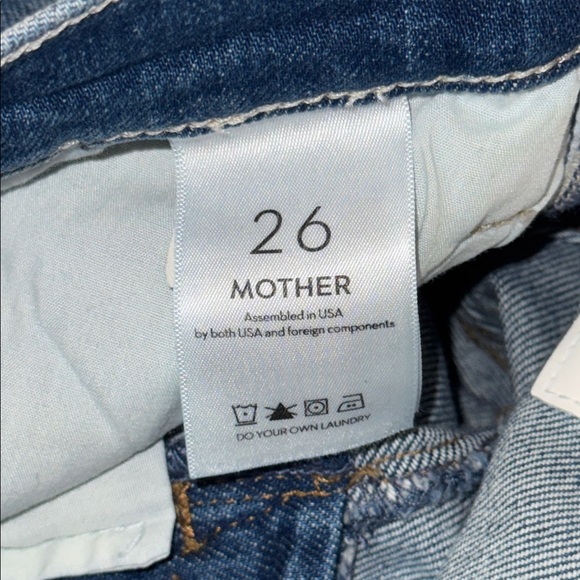 Mother Superior Size 26 The Hustler Roller Heel Fray Jeans In Wash Perfect Drug - Picture 5 of 16
